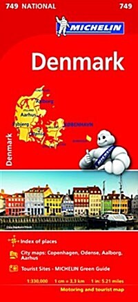 Michelin Denmark Map # 749 (Folded, 2)