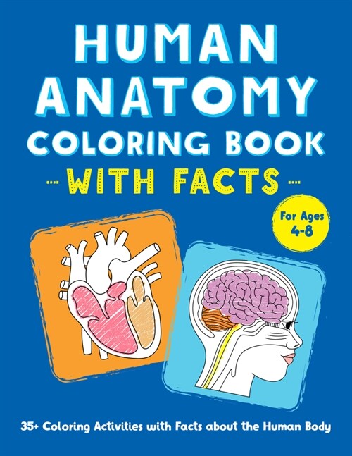 [POD] Human Anatomy Coloring Book with Facts: 35+ Coloring Activities with Facts about the Human Body (Paperback)